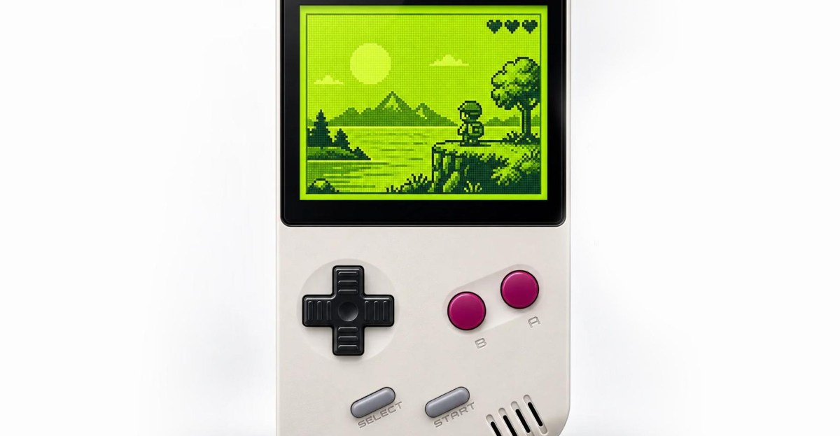 FPGB Mini đang chạy một trò chơi phong cách Game Boy