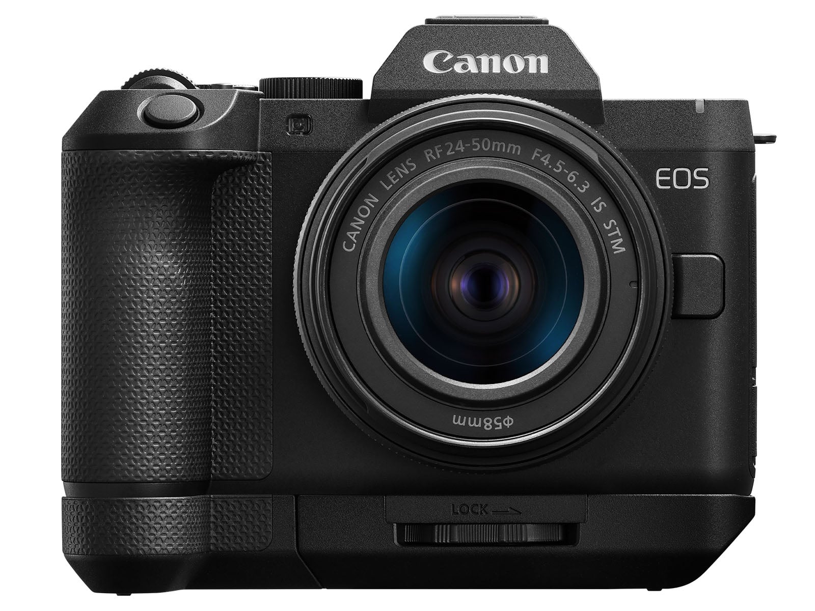 Nút điều khiển và vòng xoay chế độ trên đỉnh máy Canon EOS R8 Mark II