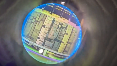 Khung hình video minh họa cấu trúc chip ở nhiều mức phóng đại