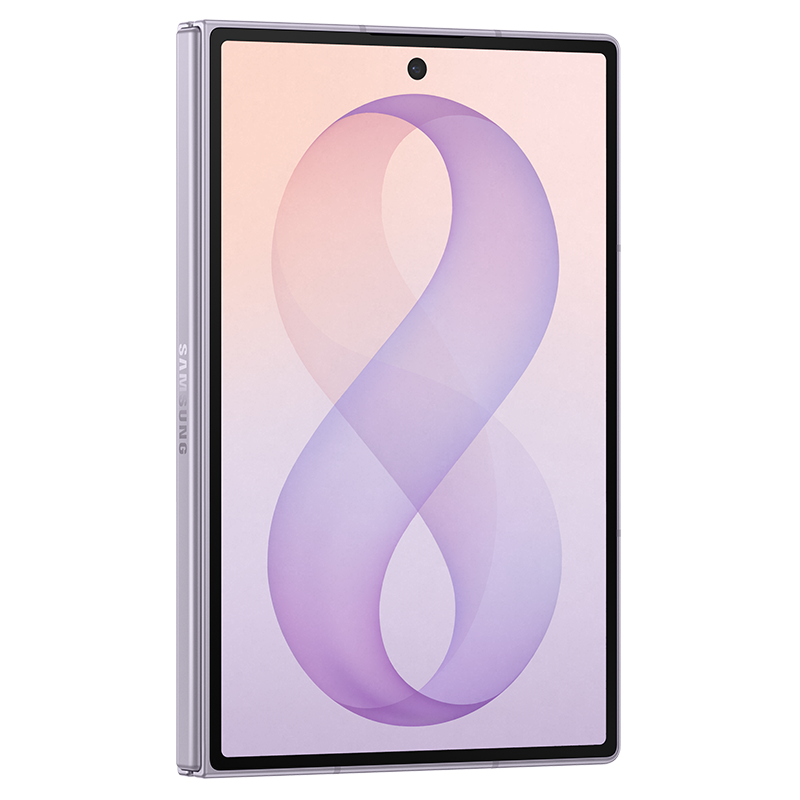 Galaxy Z Fold8 màu tím ở góc chụp chính diện