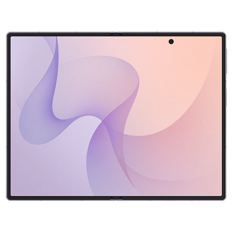 Galaxy Z Fold8 màu tím với màn hình mở rộng