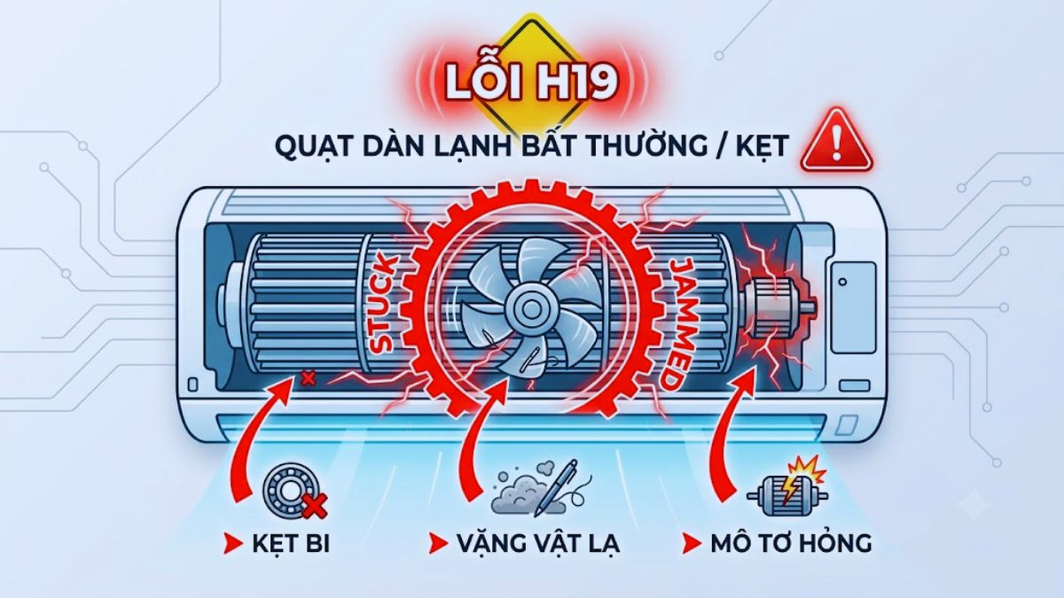 Điều hòa Panasonic trong ảnh minh họa việc kiểm tra thiết bị.