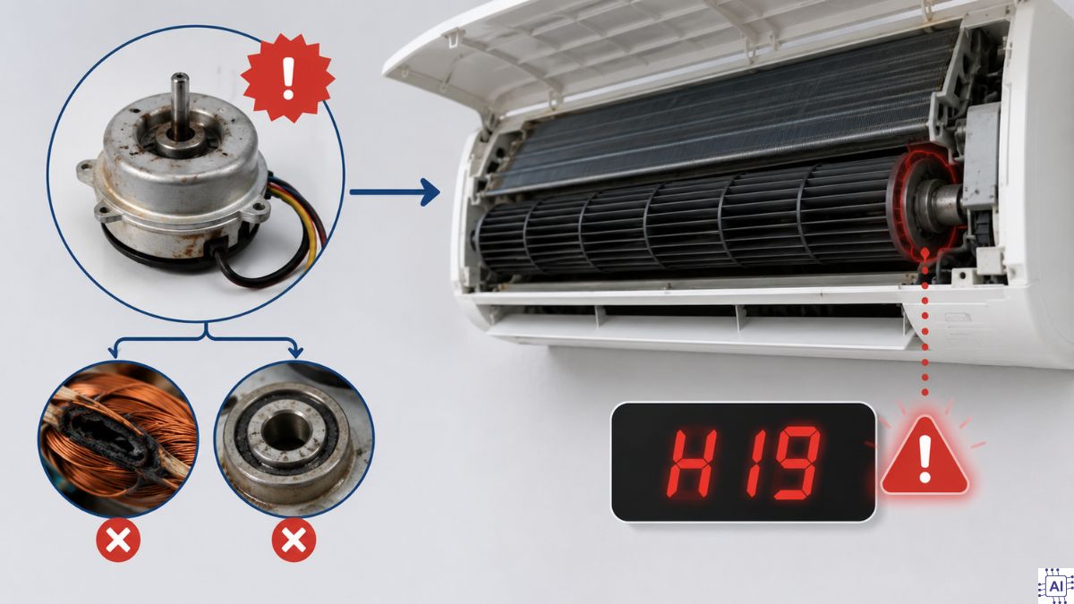Điều hòa Panasonic trong ảnh minh họa việc kiểm tra thiết bị.