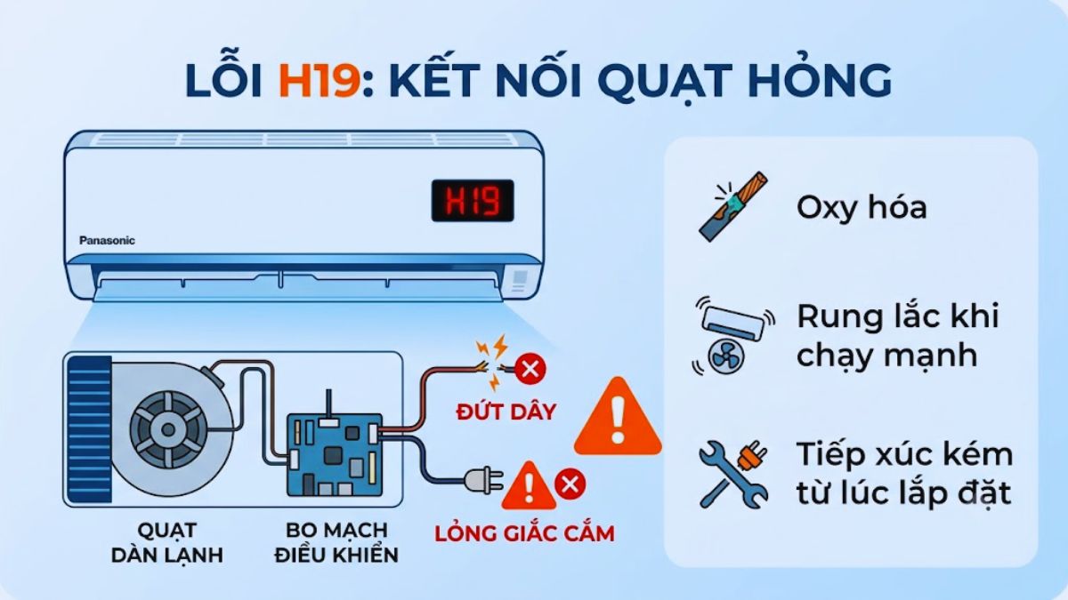 Điều hòa Panasonic trong ảnh minh họa việc kiểm tra thiết bị.