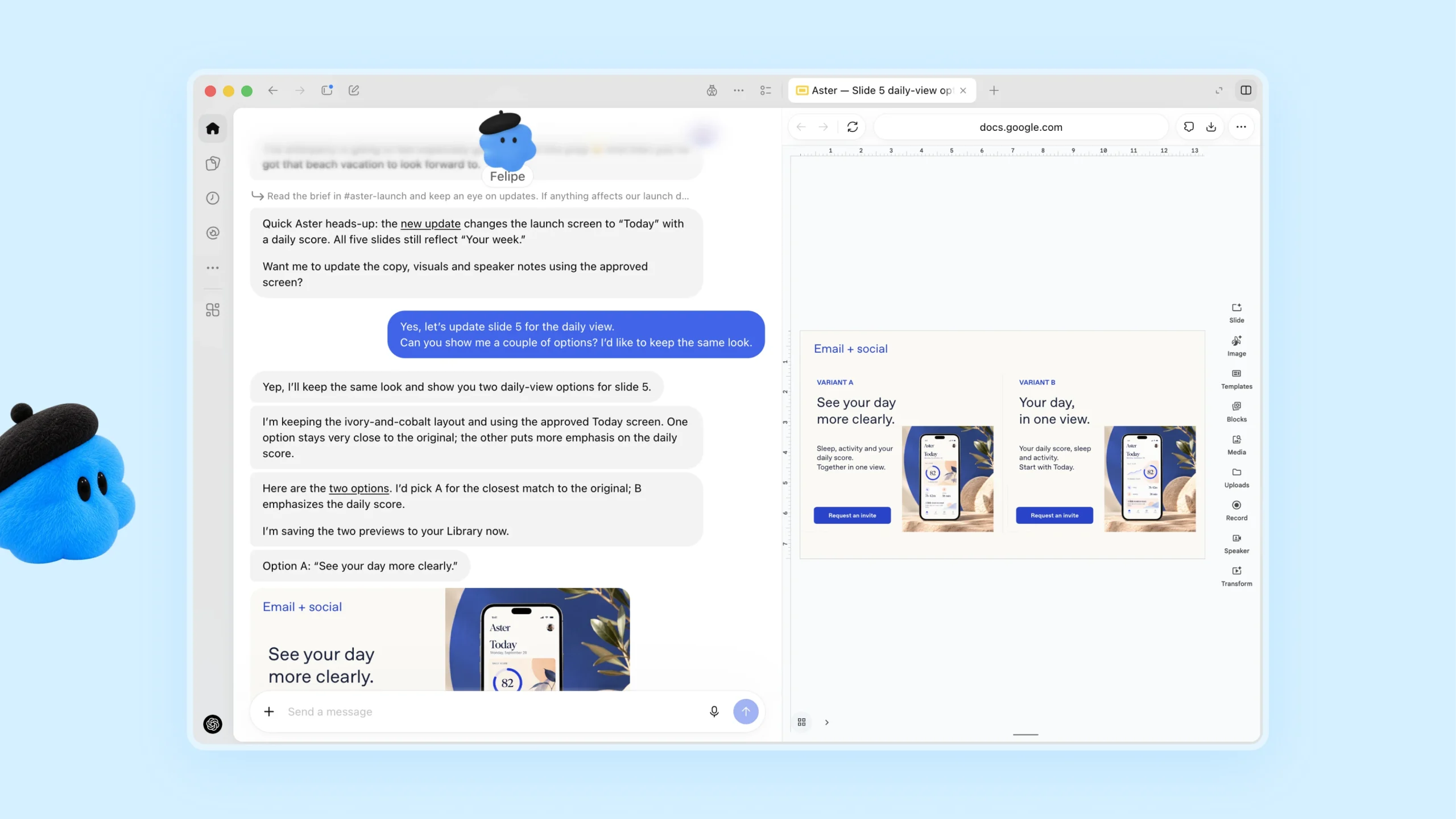 Dot chỉnh sửa tài liệu ra mắt bên cạnh các phương án email và thiết kế mạng xã hội