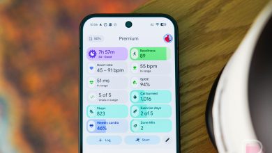 Ứng dụng Google Health trên điện thoại.