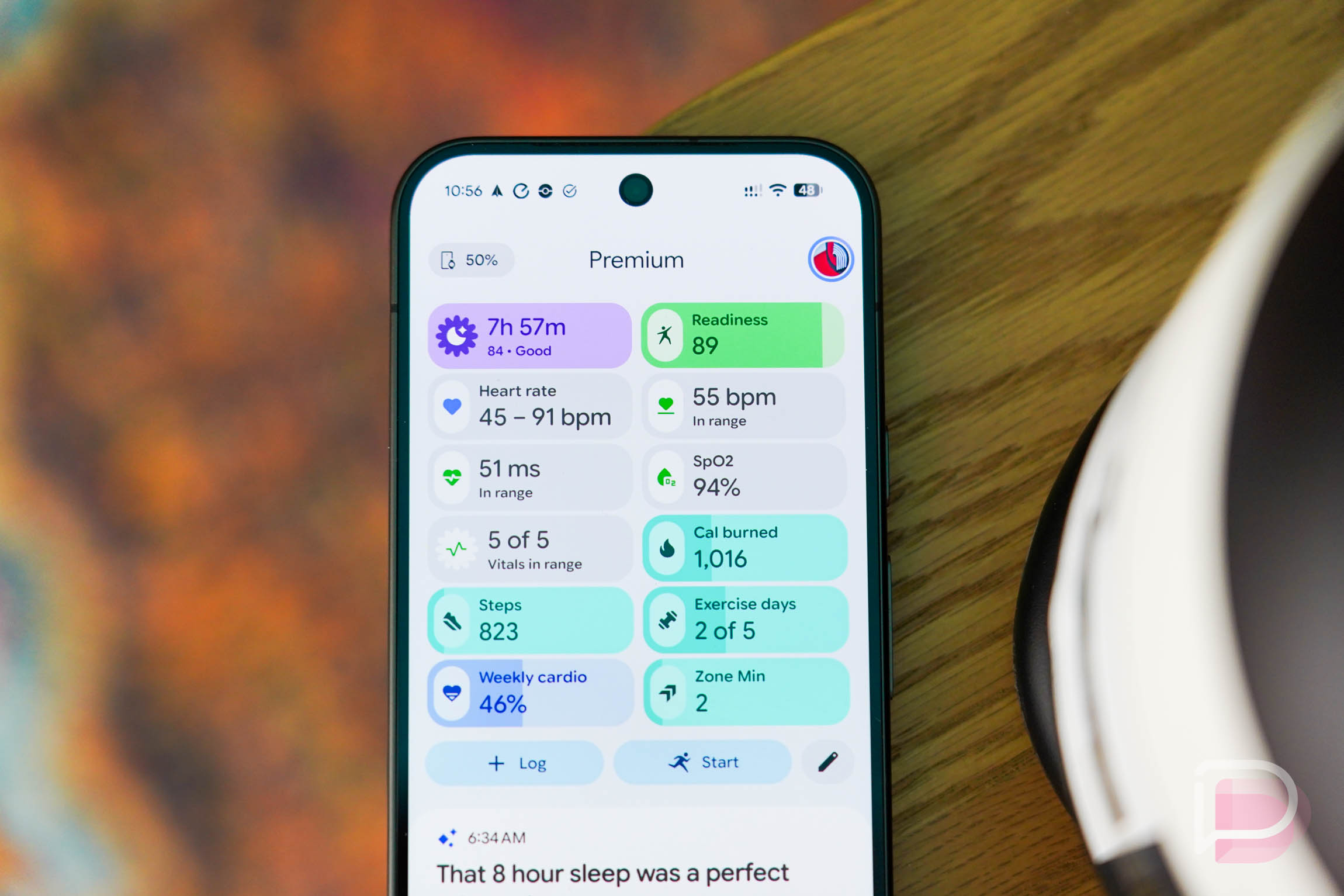 Ứng dụng Google Health trên điện thoại.