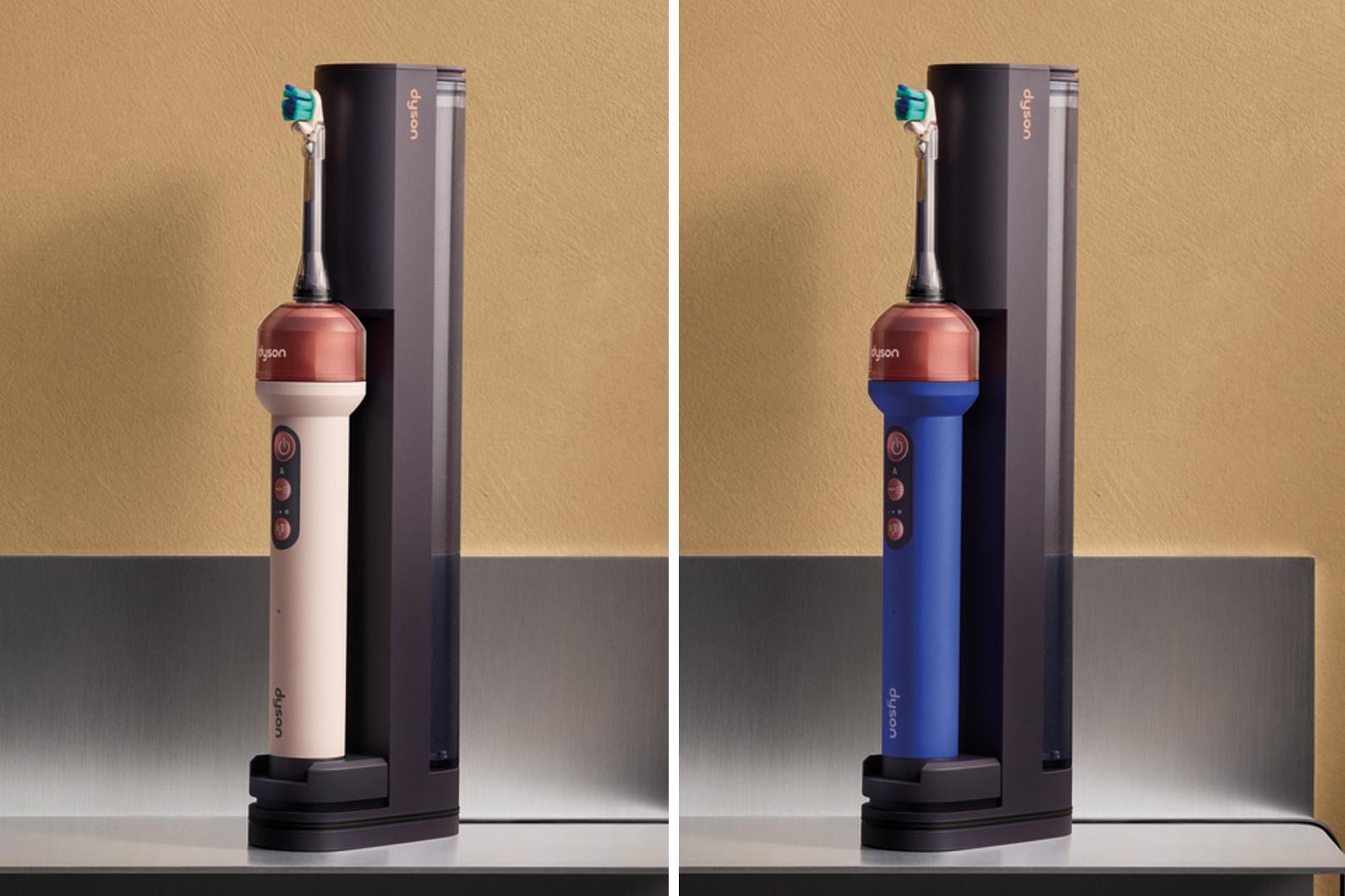 Hai phiên bản Dyson CameraJet trên đế sạc.
