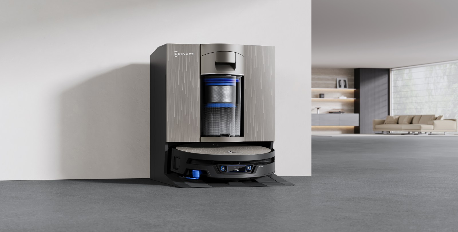 Robot hút bụi lau nhà Ecovacs Deebot X12S Omnicyclone và dock sạc