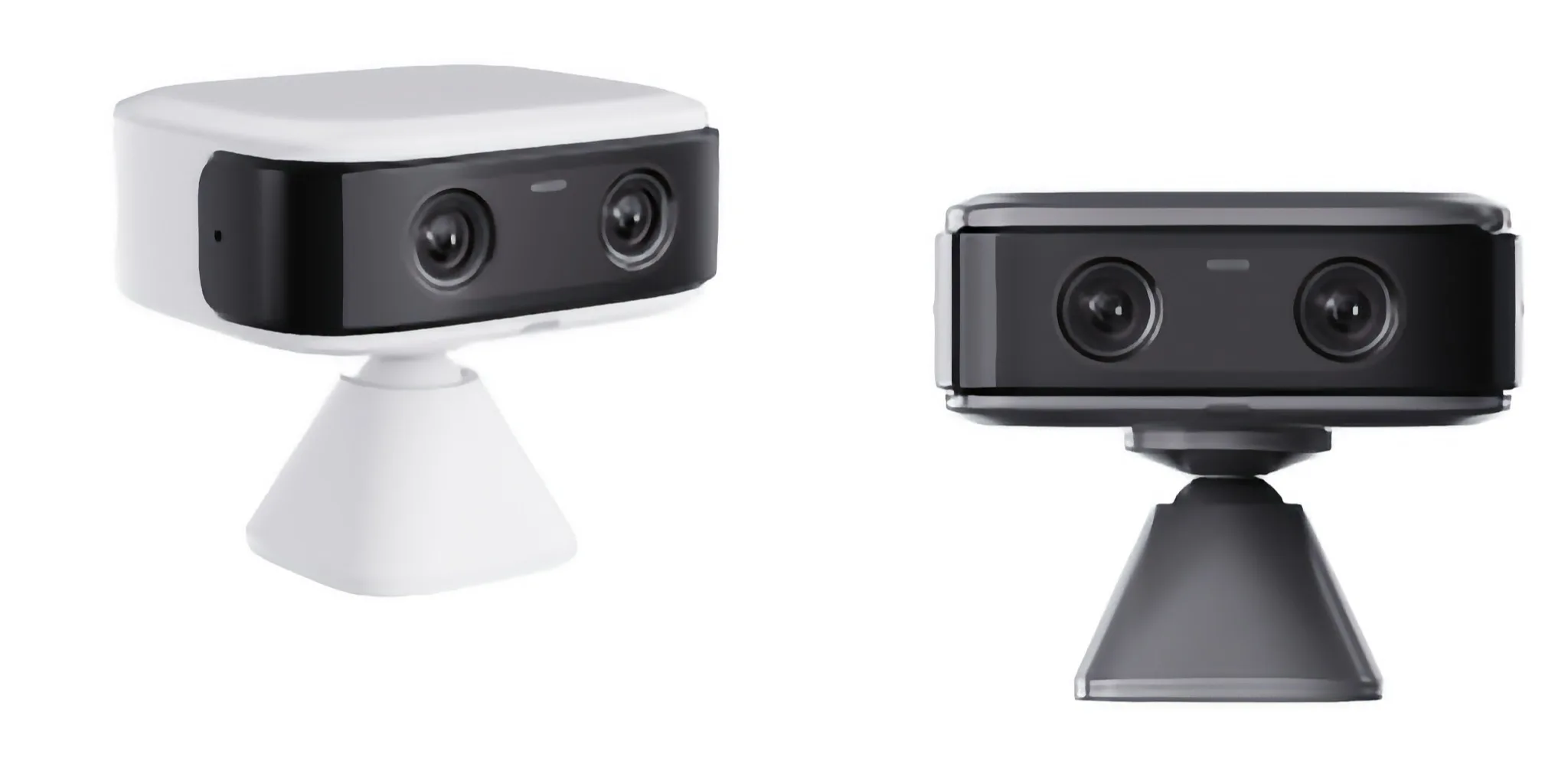 Hai phiên bản màu trắng và đen của camera an ninh dùng pin EZVIZ CB60 Dual