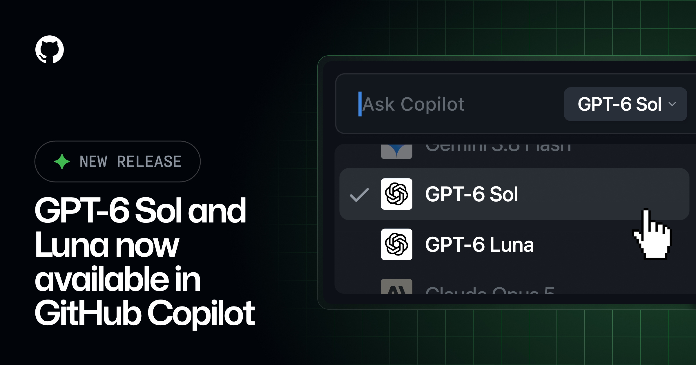 Ảnh công bố chính thức hai mô hình AI mới GPT-6 Sol và Luna của OpenAI.