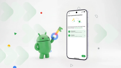 Giao diện tính năng chuyển đổi mật khẩu trên hệ điều hành Android