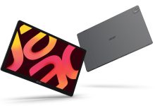 Mặt trước và mặt lưng máy tính bảng Acer Iconia X16 tích hợp chân đế