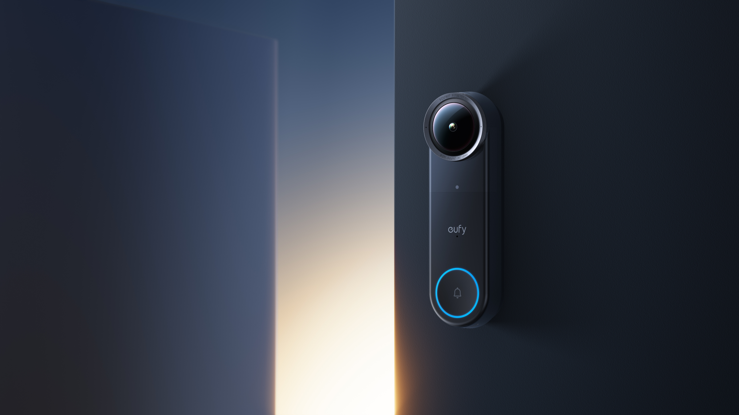 Eufy Video Doorbell S4 lắp đặt thực tế ở khung cửa gia đình