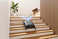 Module leo cầu thang Dreame CyberX kết hợp cùng robot hút bụi