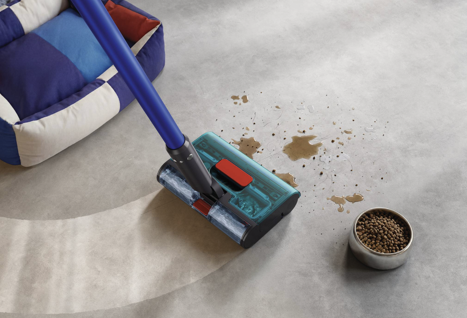 Cận cảnh cụm con lăn và đầu lau của Dyson W1 PencilWash