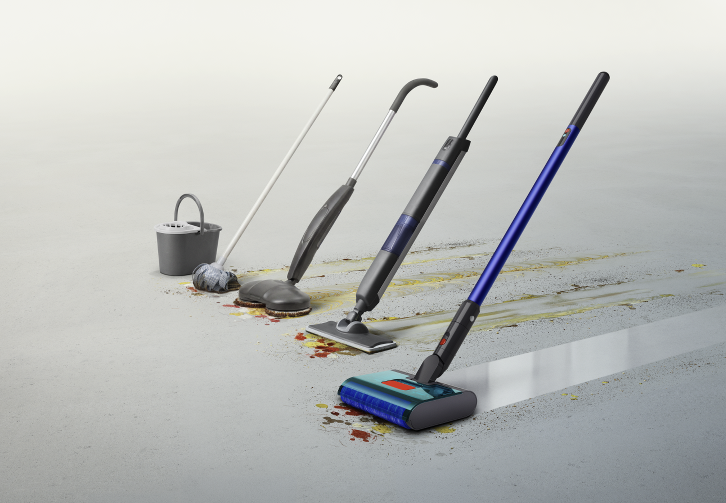 Cấu tạo con lăn và các chi tiết bên trong đầu hút Dyson W1 PencilWash