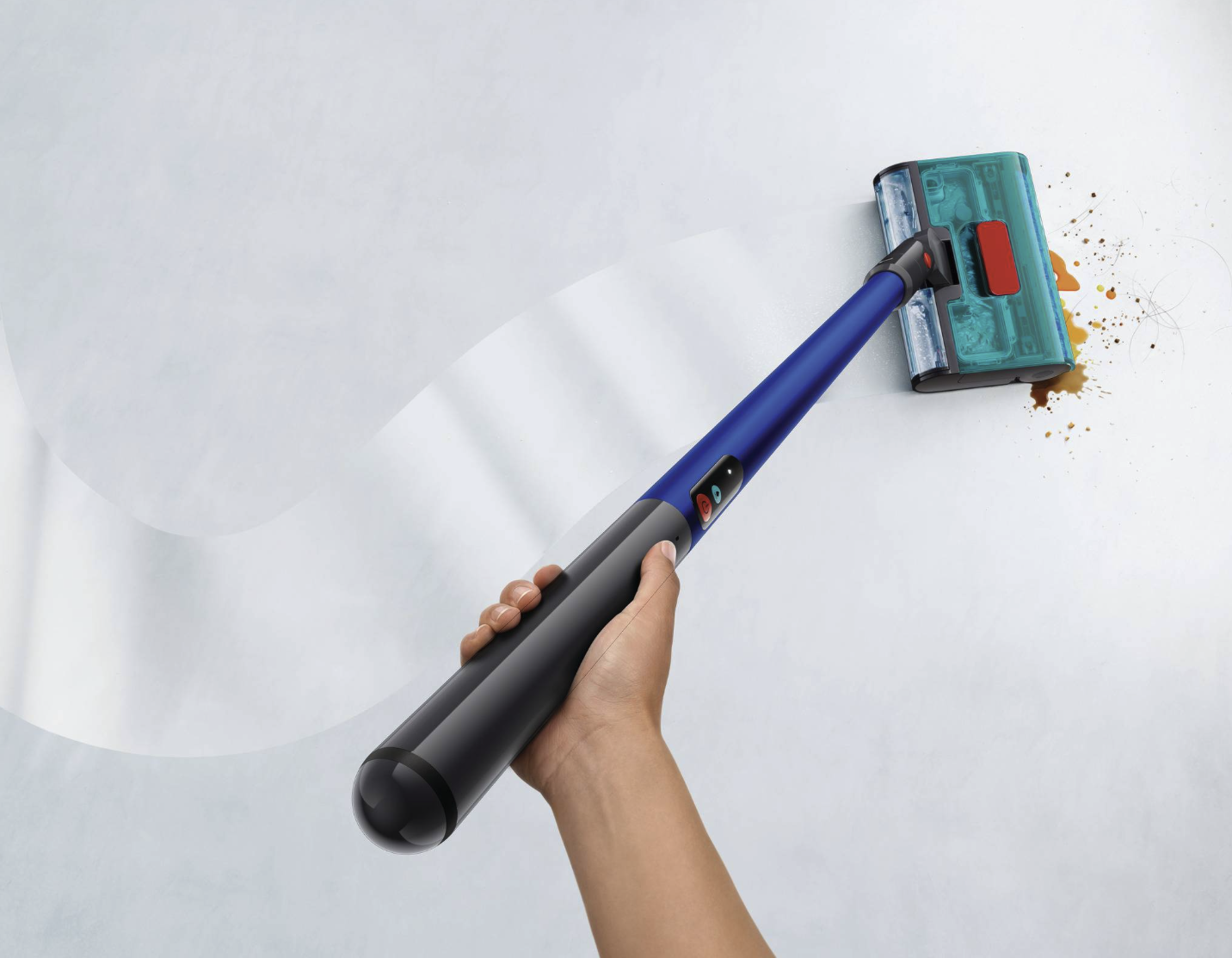 Dyson W1 PencilWash đặt trên trạm sạc tự làm sạch