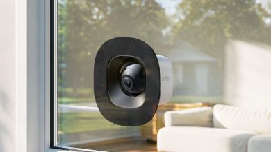 Eufy Window Camera E10 dán trực tiếp trên mặt kính cửa sổ