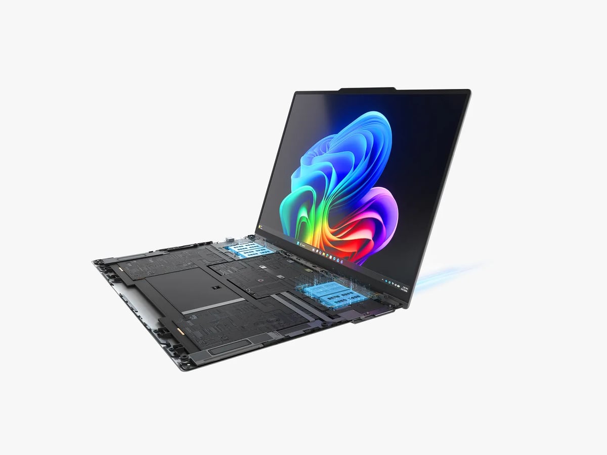 Mẫu laptop ý tưởng Lenovo Project AeroBlade với hệ thống tản nhiệt thể rắn