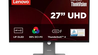 Màn hình Lenovo ThinkVision P27UL-40 nhìn trực diện