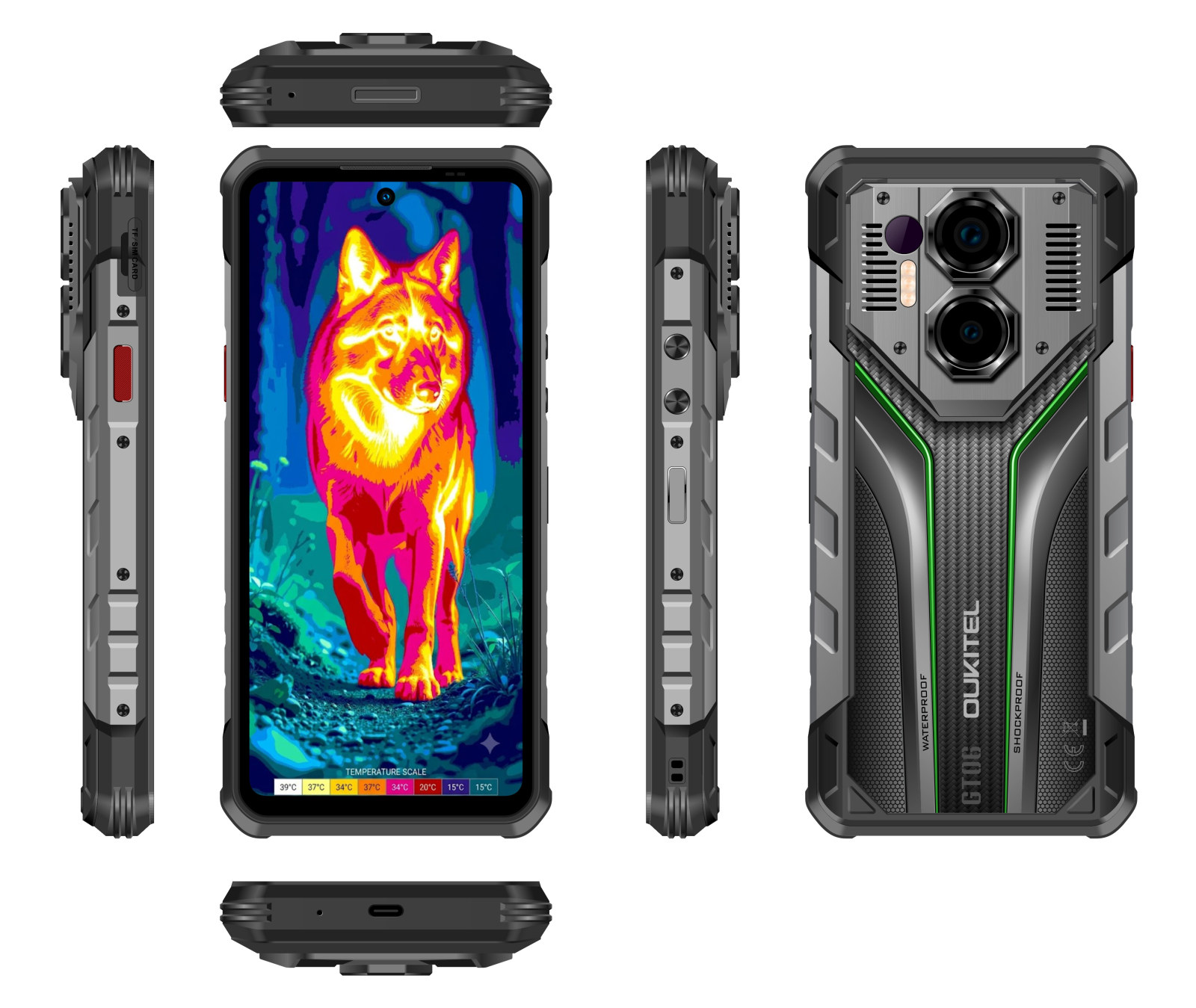 Oukitel WP70 Ultra phiên bản màu xanh lá