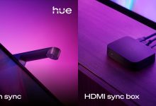 Hệ thống camera Philips Hue Play Screen Sync gắn trên TV đồng bộ đèn thông minh