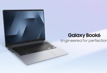 Thiết kế tổng thể mẫu laptop Samsung Galaxy Book6 14 inch