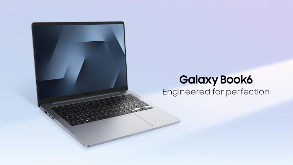 Thiết kế tổng thể mẫu laptop Samsung Galaxy Book6 14 inch