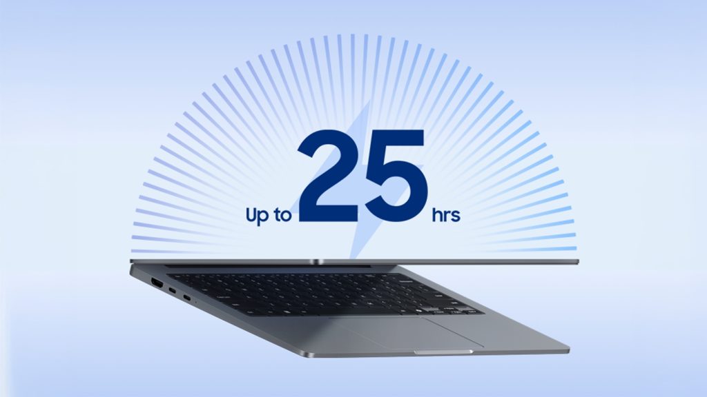 Galaxy Book6 được trang bị pin 61.2 Wh hỗ trợ thời lượng sử dụng dài
