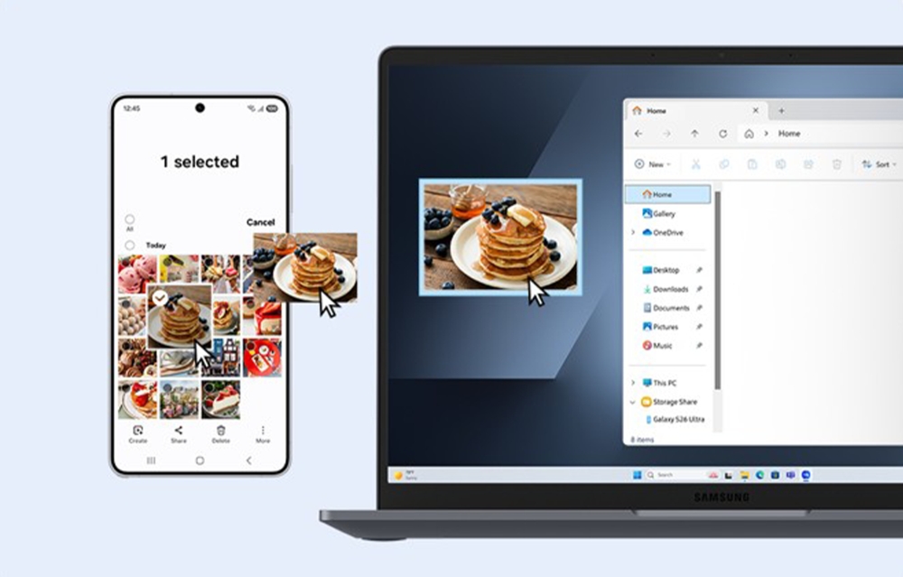 Khả năng kết nối liền mạch giữa Galaxy Book6 và các thiết bị Galaxy khác