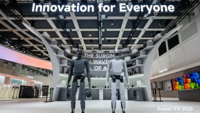 Robot hình người CyberOne và các sản phẩm công nghệ Xiaomi tại gian hàng triển lãm IFA 2026