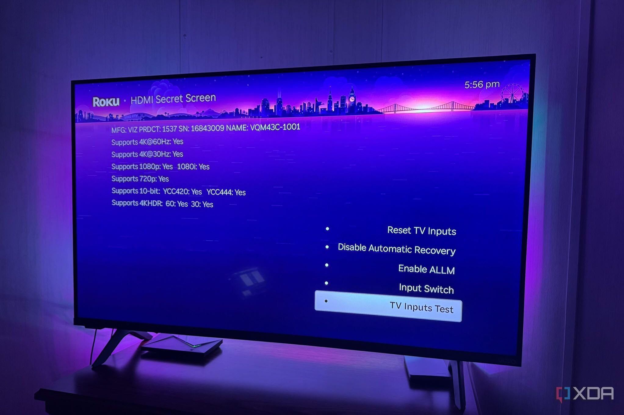 Giao diện màn hình bí mật Secret Screen 1 trên thiết bị Roku