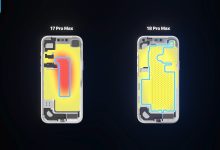 Buồng hơi tản nhiệt iPhone 18 Pro Max so với iPhone 17 Pro Max