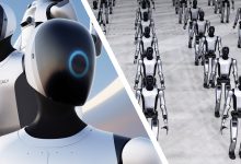 Robot hình người UBTech trong dây chuyền sản xuất