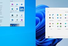 Taskbar dọc và Start menu trên Windows 11