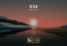 Màn hình khóa Windows 11 mới gọn gàng chỉ có thời tiết