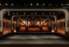 Không gian biểu diễn bên trong Apple Music Hall tại Battersea Power Station.