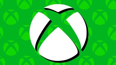 Biểu tượng logo Xbox màu trắng nổi bật trên nền xanh lá
