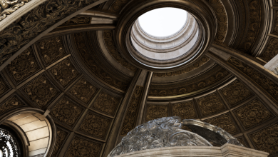 Khung cảnh mái vòm Zorah được dựng bằng path tracing với RTX Mega Geometry 2.0