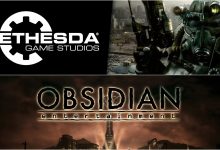 Logo Bethesda và Obsidian cùng hình tượng thương hiệu Fallout