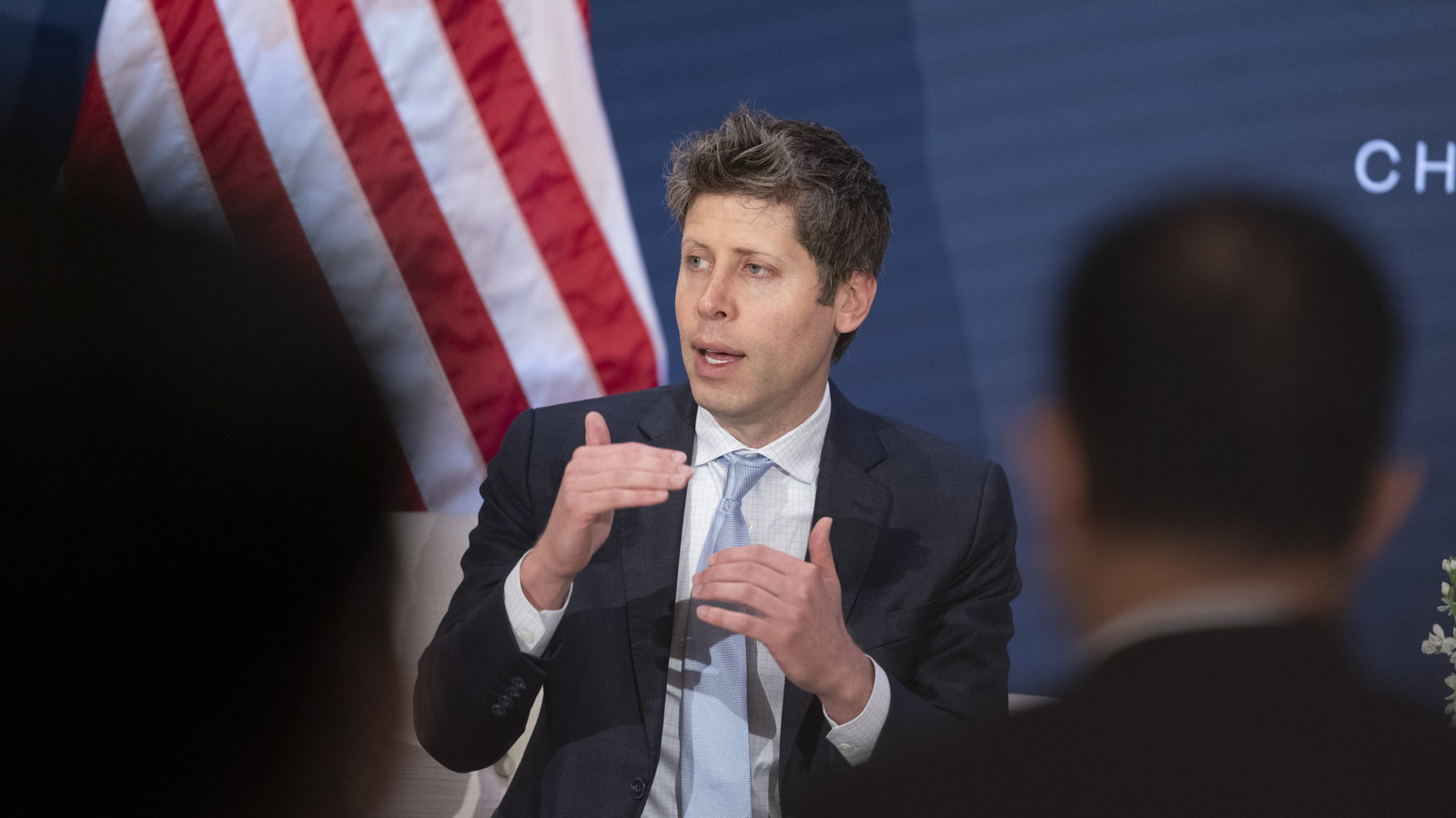 CEO Sam Altman của OpenAI phát biểu tại sự kiện