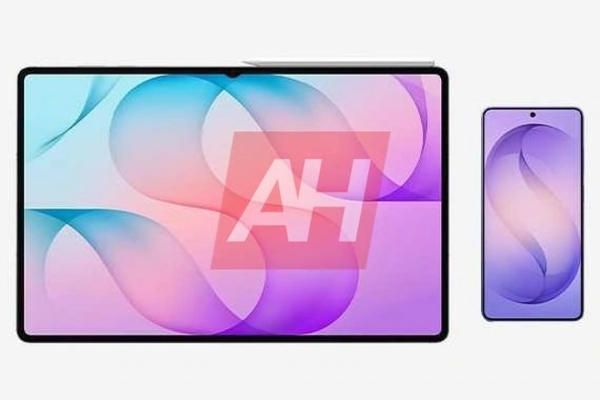 Ảnh render mặt trước và mặt sau Samsung Galaxy Tab S12 Ultra