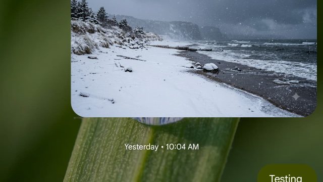 Giao diện cử chỉ xem giờ và phản hồi trên Google Messages