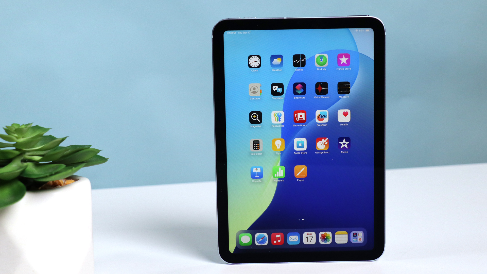 iPad mini thế hệ hiện tại hiển thị màn hình chính