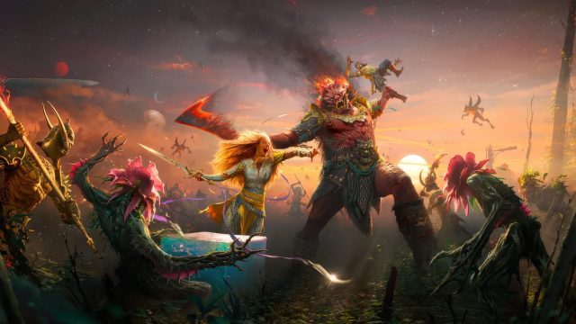 Faye chiến đấu với kẻ địch trong God of War Laufey