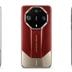 Huawei Mate 90 RS với cụm camera bát giác và dải gờ nổi giữa mặt lưng
