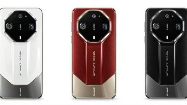 Huawei Mate 90 RS với cụm camera bát giác và dải gờ nổi giữa mặt lưng