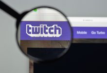 Biểu tượng Twitch và cảnh báo an ninh mạng trên tiện ích trình duyệt