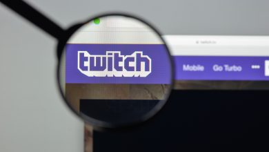 Biểu tượng Twitch và cảnh báo an ninh mạng trên tiện ích trình duyệt